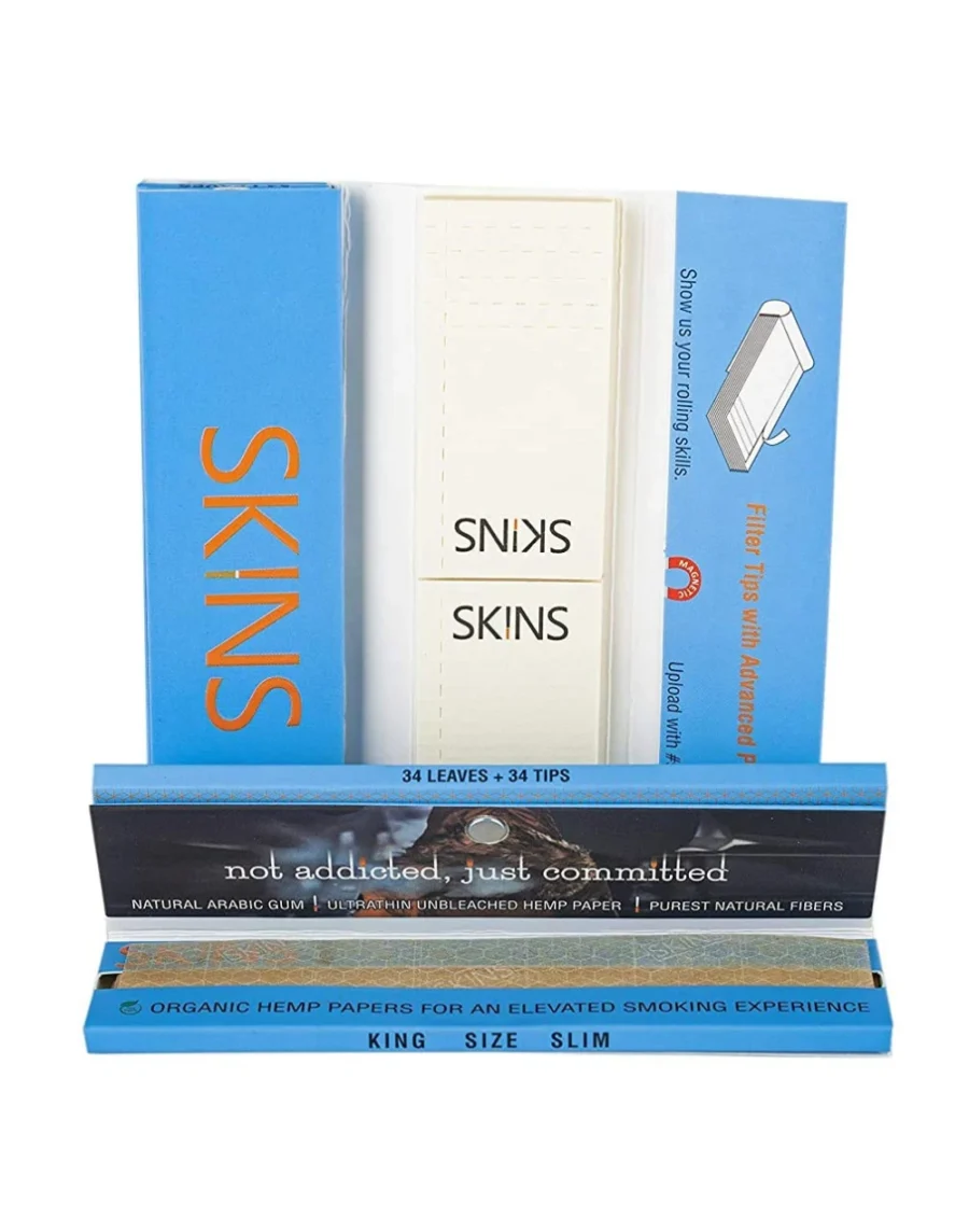 Shop, buy and Order SKINS Magnetic Hemp Rolling Papers with Filter Tips in Bangkok and Thailand online