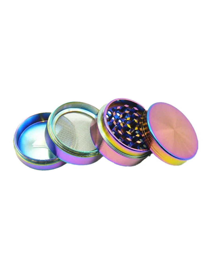 Colorful 4 piece Metal Zinc Alloy Tobacco Grinder Cannabis shop online with delivery in Bangkok & Thailand