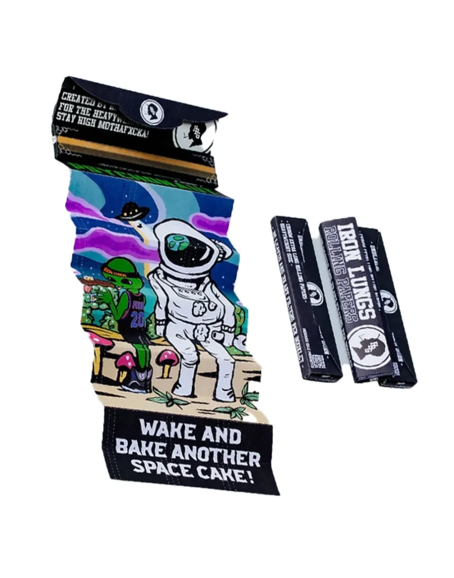 Buy Iron Lungs Kingsize Unbleached Hemp Smoking Papers with Art Filters in Bangkok and Thailand with online order and express shipping