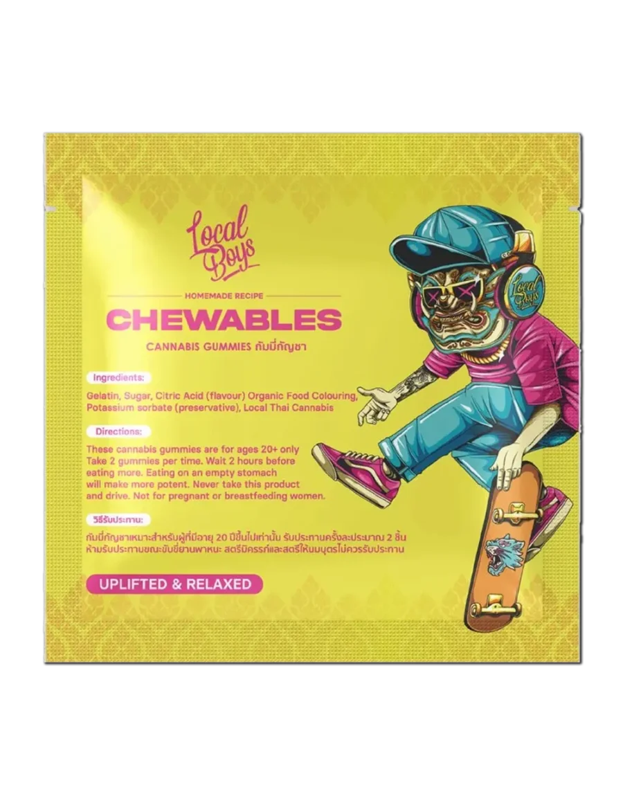 Chewables Mango Peach Travel Size and other edibles available in our online shop for fast and easy delivery in Bangkok and Thailand.