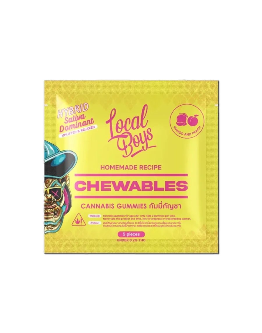 Chewables Mango Peach Travel Size and other edibles available in our online shop for fast and easy delivery in Bangkok and Thailand.