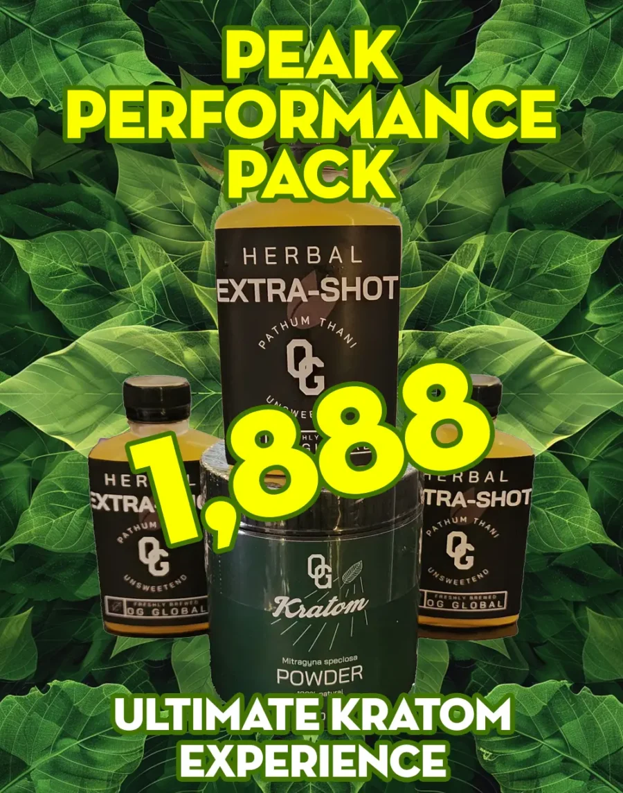 Peak Performance Pack: The Ultimate Kratom Experience available for fast delivery across Bangkok and Thailand.